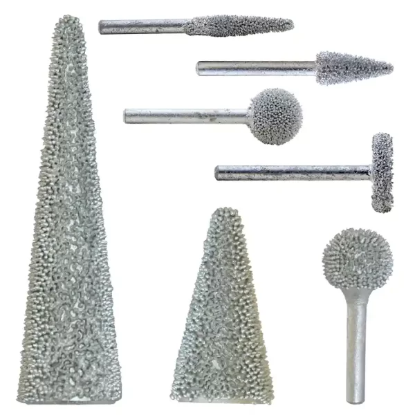 Steel Shot Grit Carbide Cones and Rotor Saws